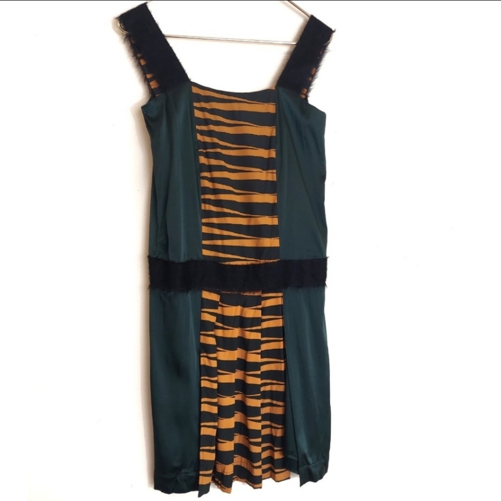 DOUUOD Silk Avant Garde Dress 40